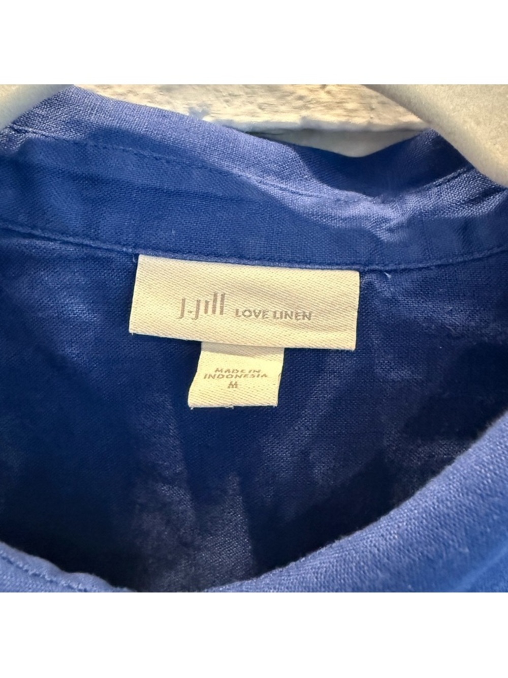 J. Jill Everyday Love Linen Button Down Blouse - Medium - Picture 4 of 7